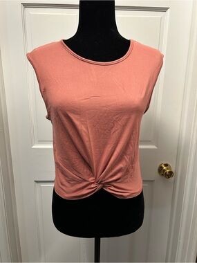 NWT medium pink workout women tank crop top active series 8 fitness gym her tank